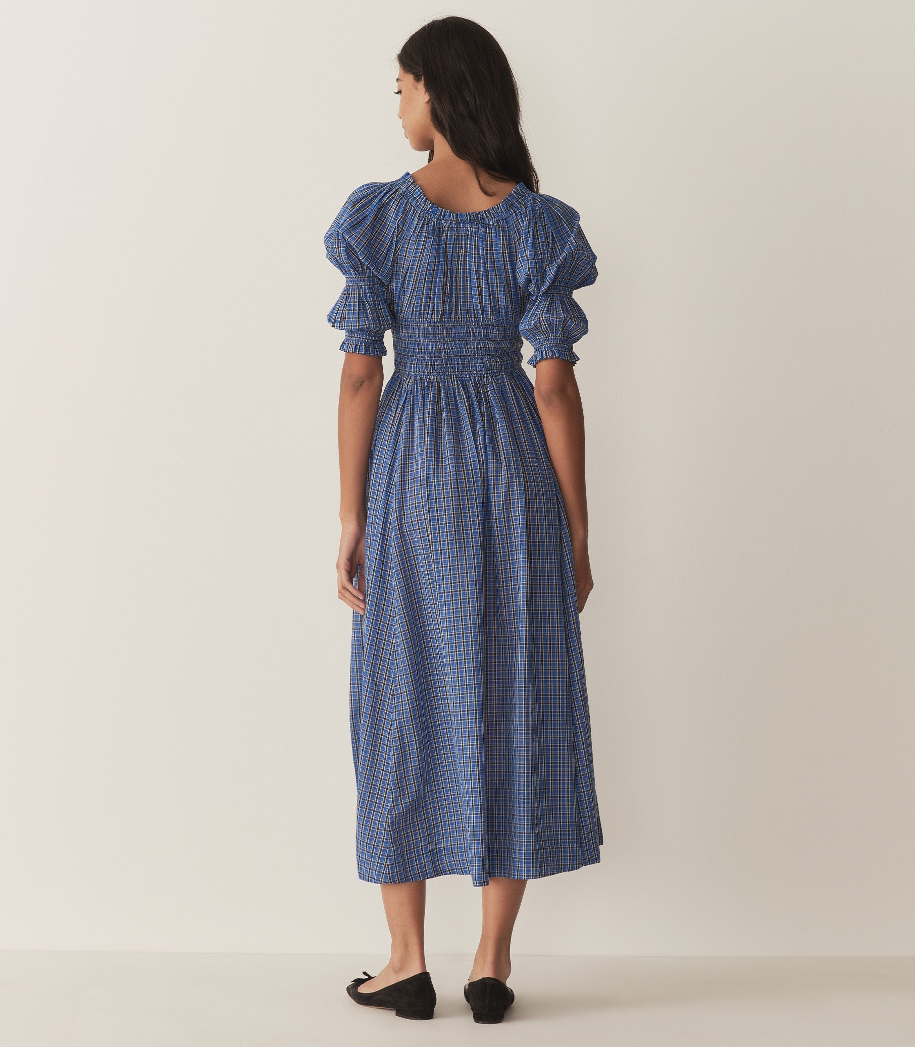 DÔEN Women Ischia Dress - Cassis Check