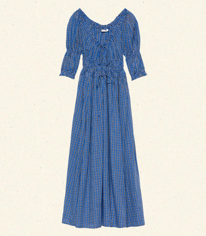 DÔEN Women Ischia Dress - Cassis Check
