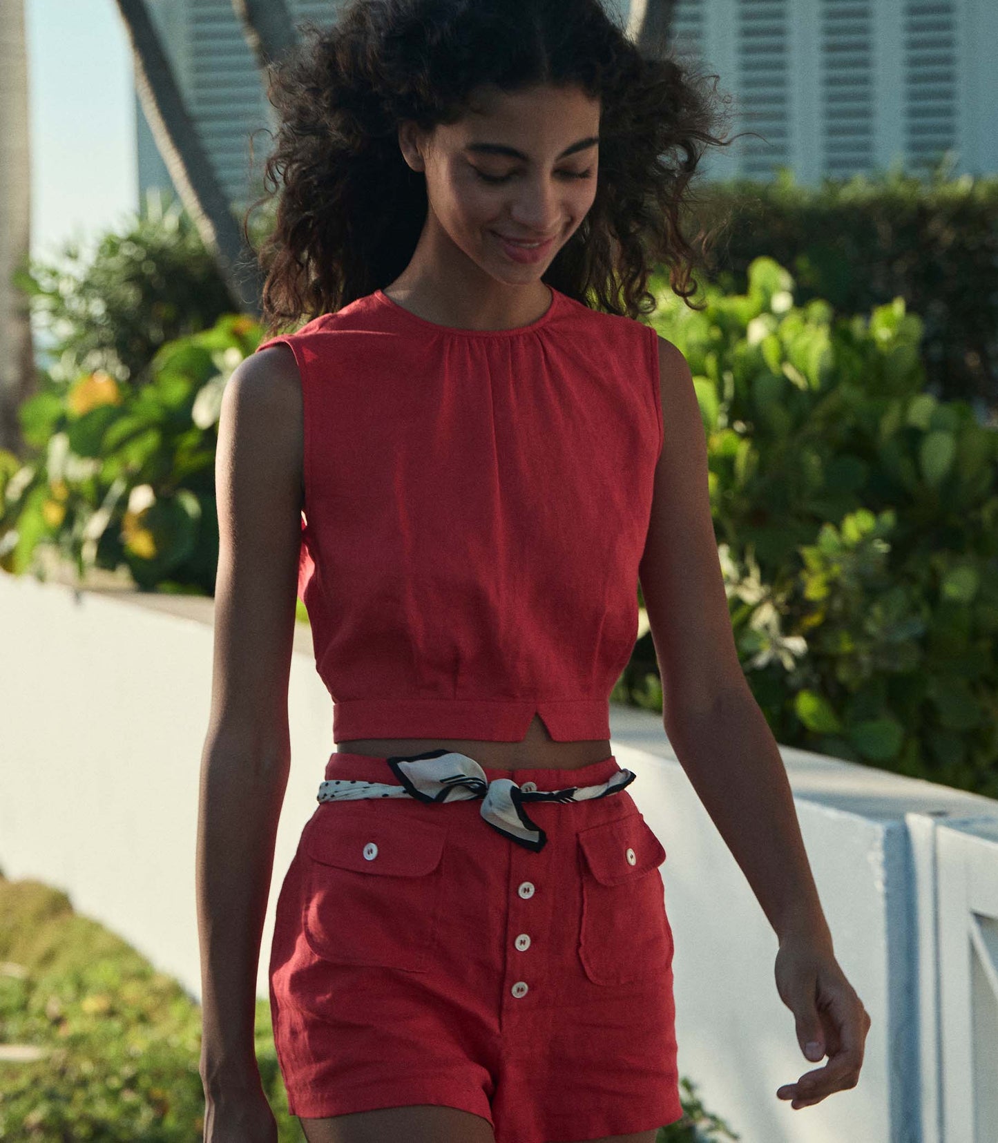 DÔEN Women Doris Top - Scarlet