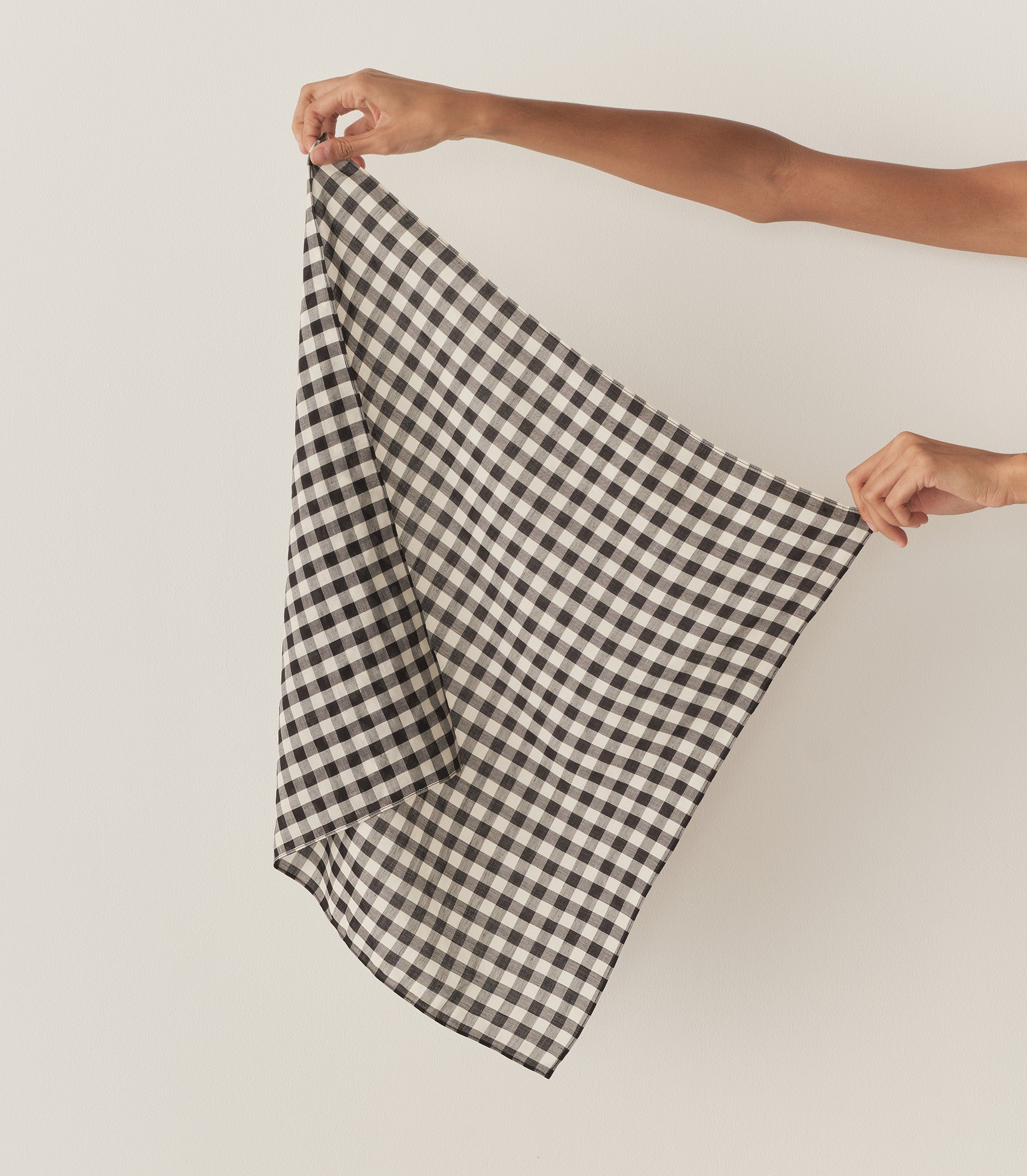 DÔEN Women Petit Penny Bandana - Black Marilyn Gingham