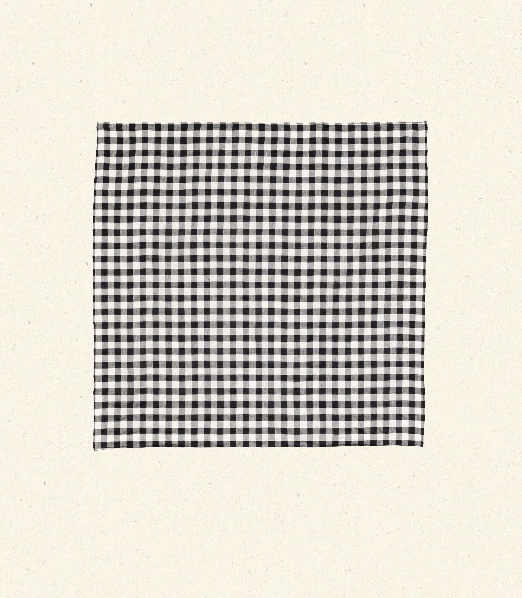 DÔEN Women Petit Penny Bandana - Black Marilyn Gingham