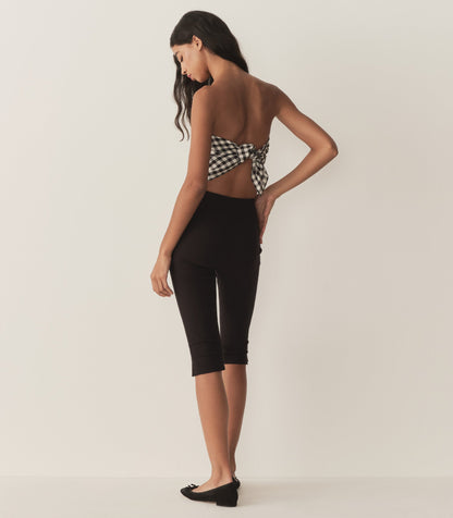 DÔEN Women Grande Penny Bandana - Black Marilyn Gingham