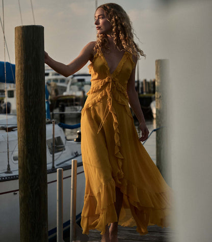 DÔEN Women Evelina Dress - Golden Acacia