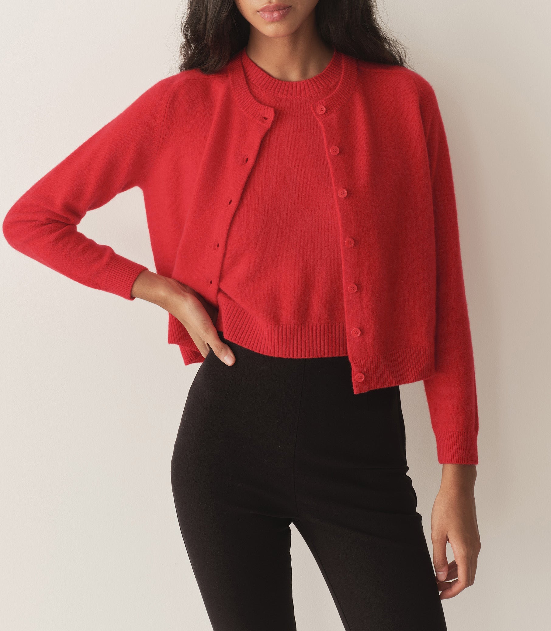 DÔEN Women Claudine Cardigan - Carmine