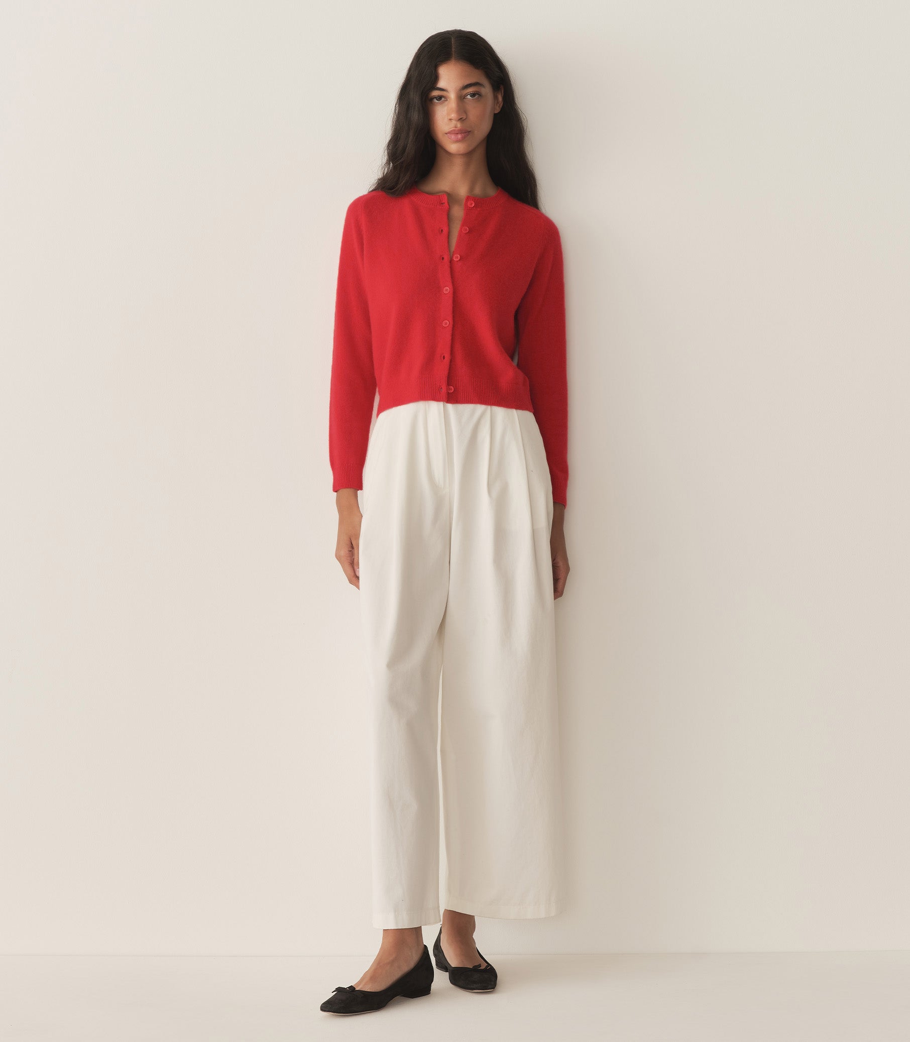 DÔEN Women Claudine Cardigan - Carmine