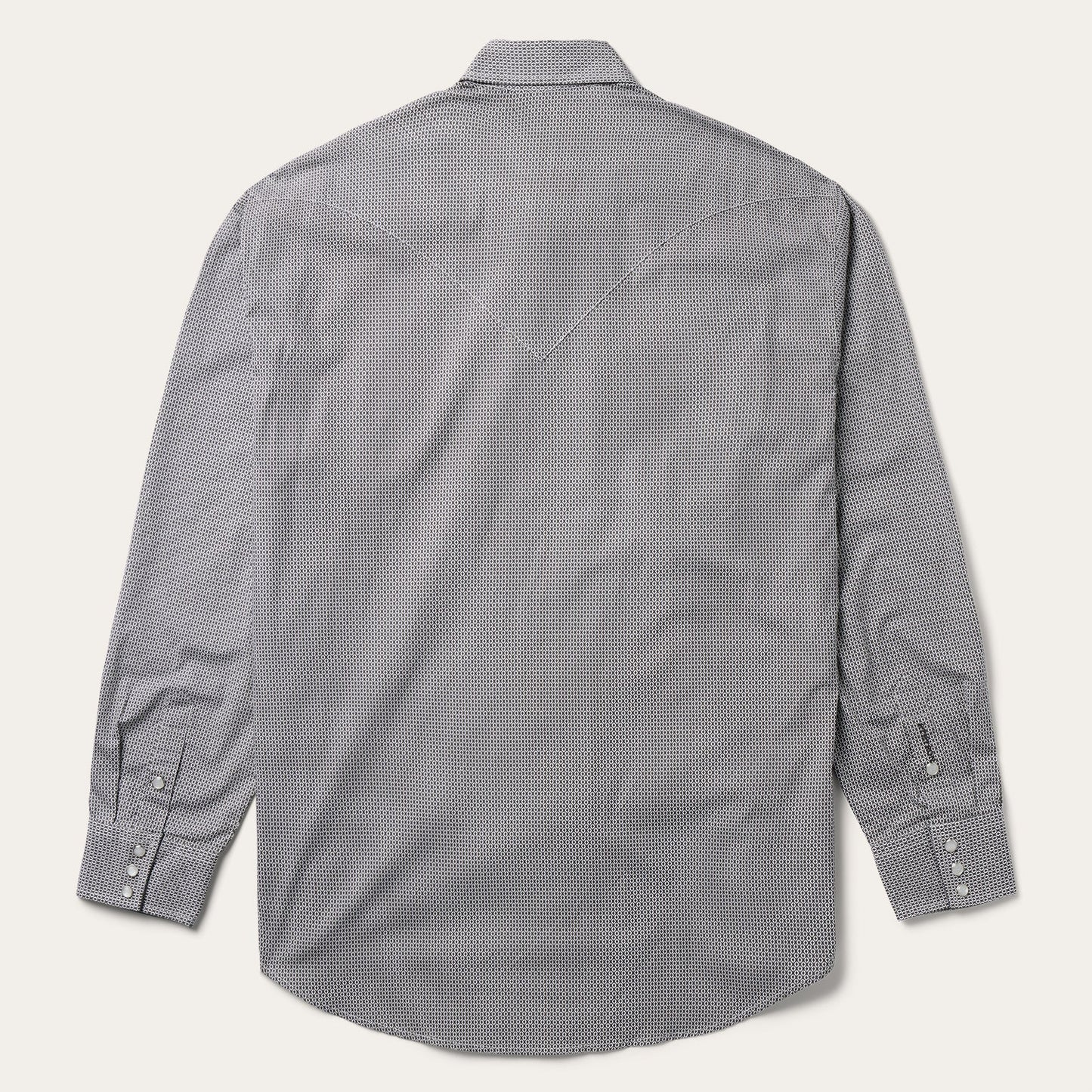 Stetson Grey Geo Print Western Shirt