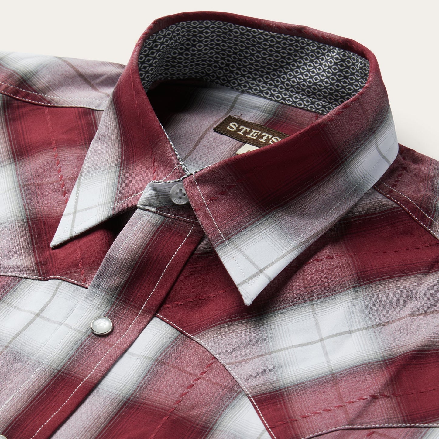 Stetson Shadow Plaid Western Shirt