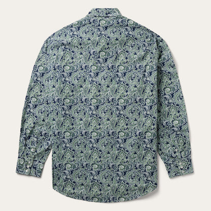 Stetson Greenspring Paisley Print Western Shirt