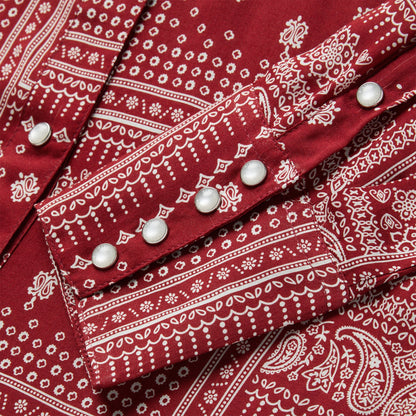 Stetson Red Bandana Patchwork Shirt