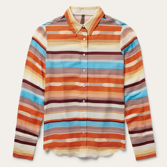 Stetson Sunset Serape Print Western Shirt