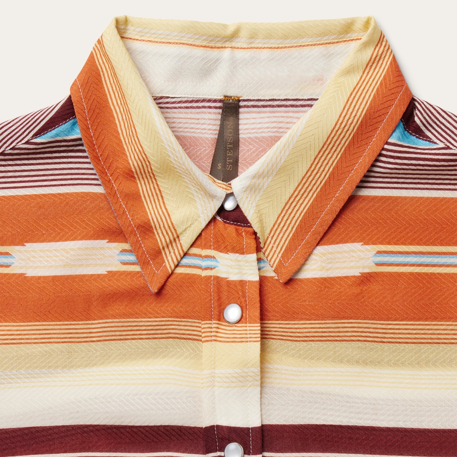 Stetson Sunset Serape Print Western Shirt