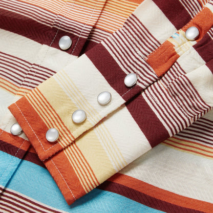 Stetson Sunset Serape Print Western Shirt