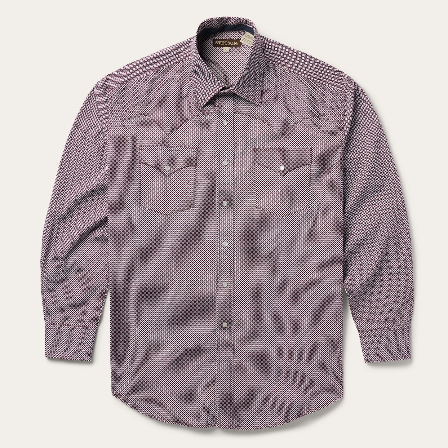 Stetson Four Point Geo Print Western Shirt