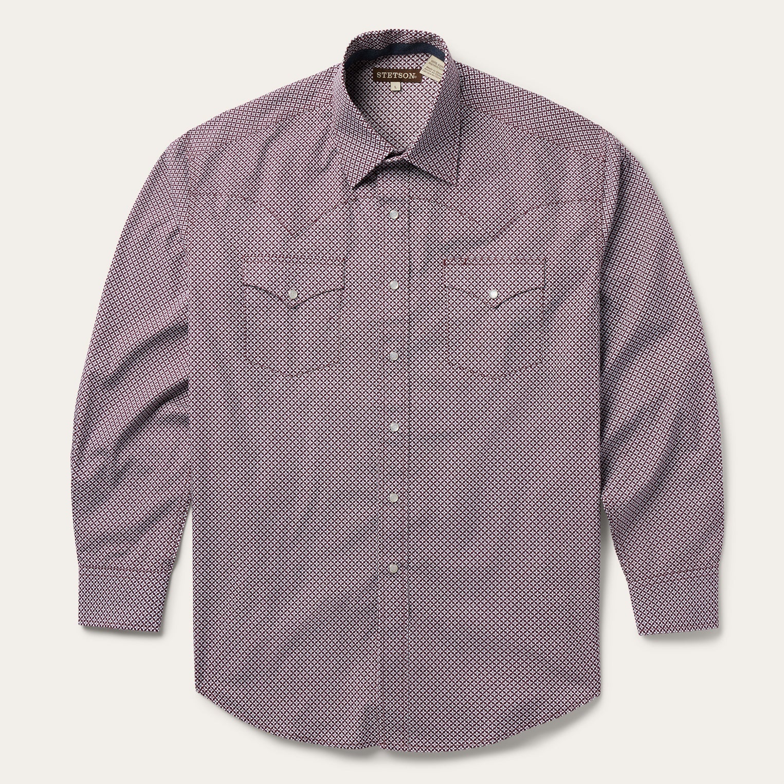 Stetson Four Point Geo Print Western Shirt