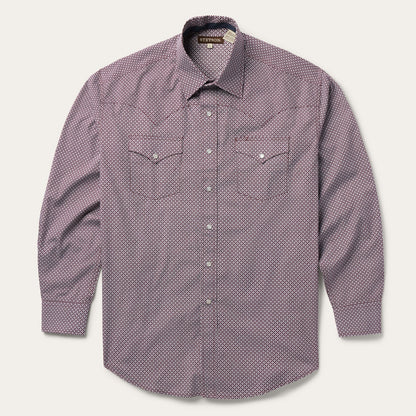 Stetson Four Point Geo Print Western Shirt