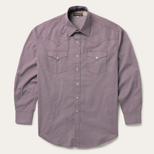 Stetson Four Point Geo Print Western Shirt