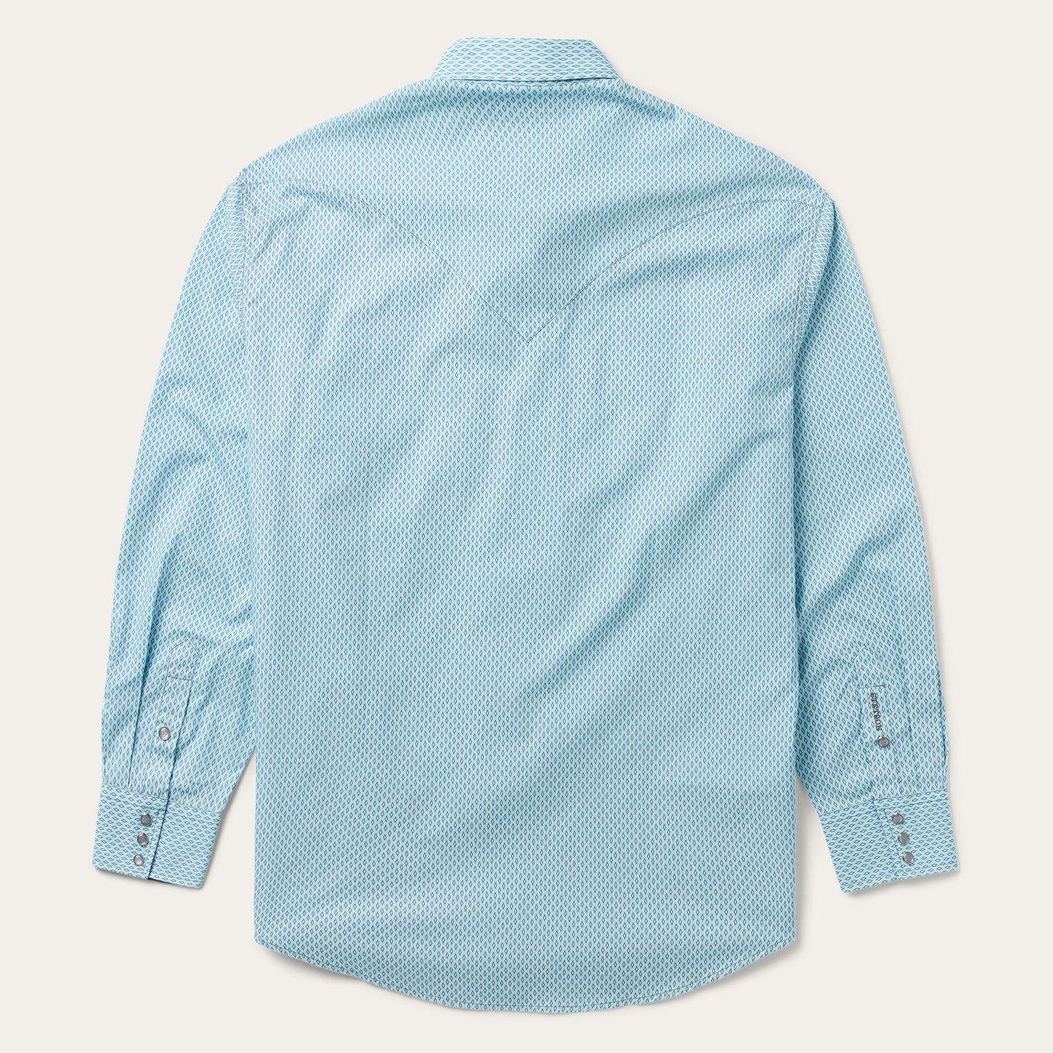 Stetson Silver Diamond Neat Print Western Shirt
