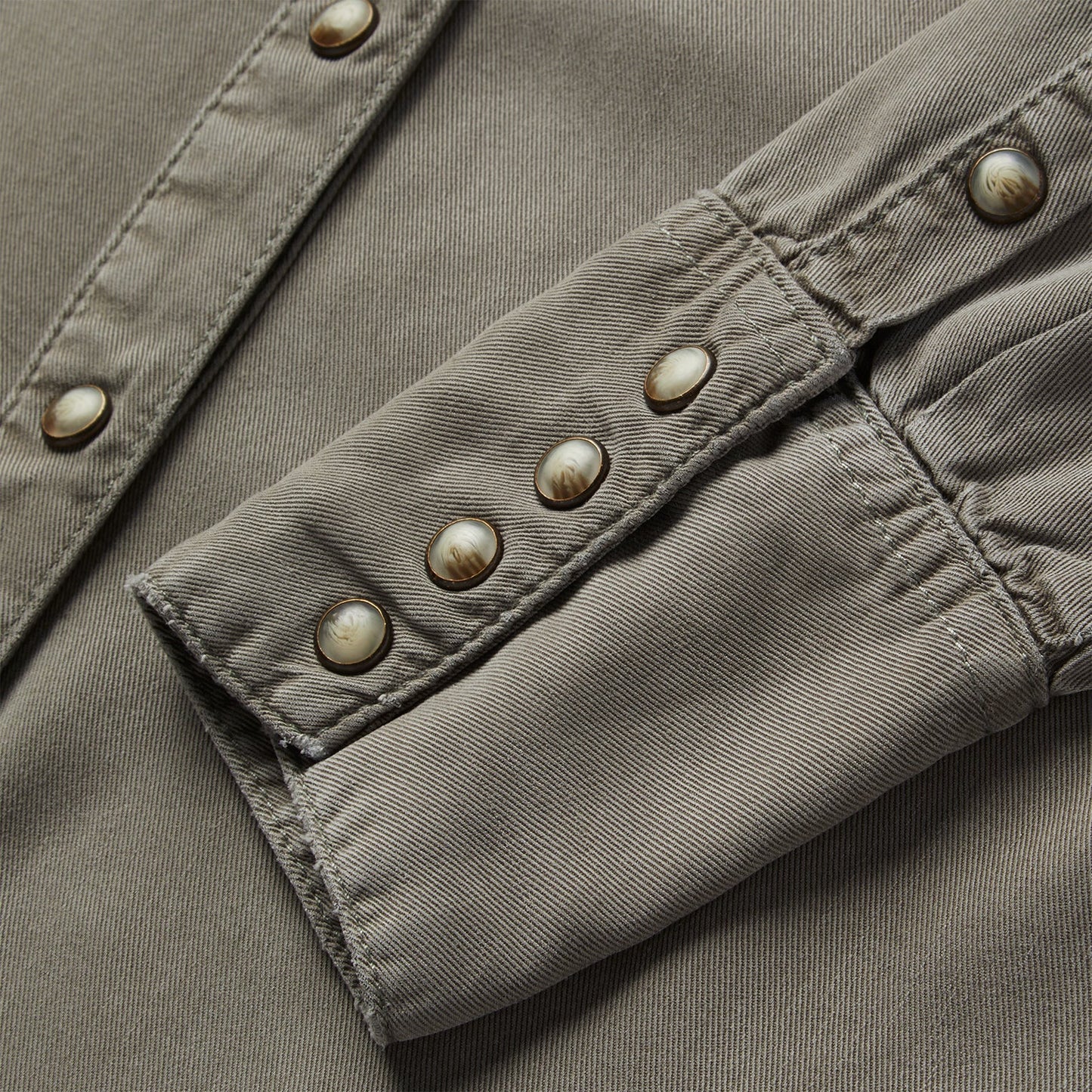 Stetson Olive Twill Western Shirt