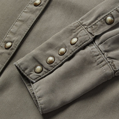 Stetson Olive Twill Western Shirt