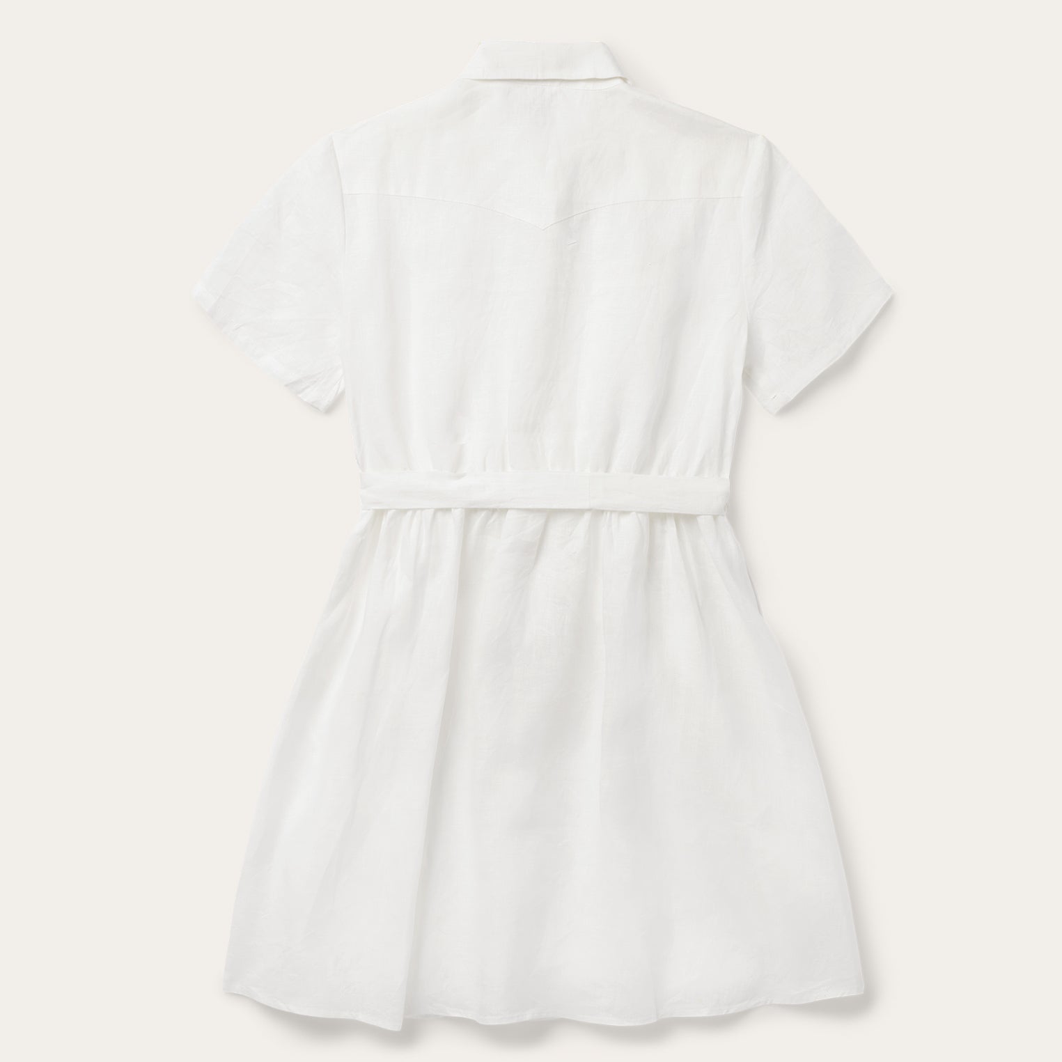 Stetson White Linen Shirt Dress