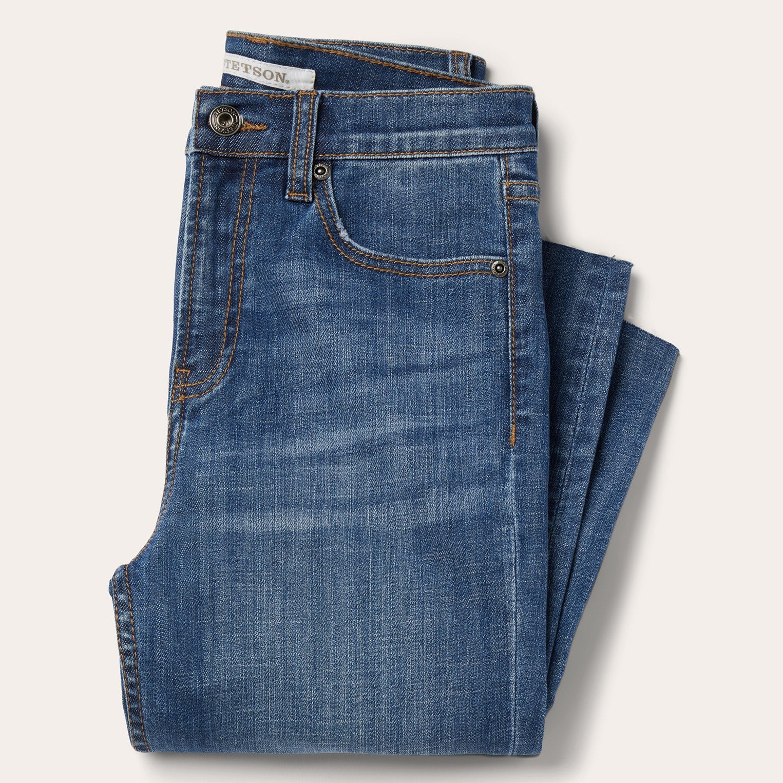 Stetson 915 High Rise Straight Fit Crop Jeans
