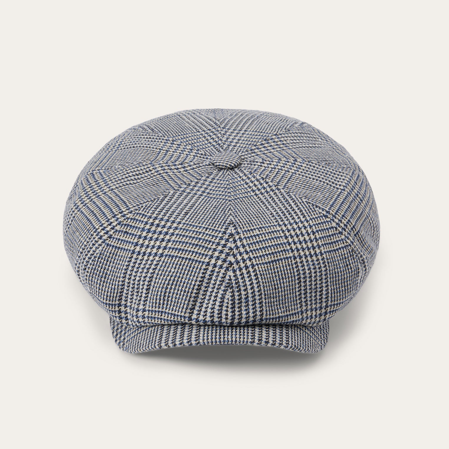 Stetson Glen Check Silk/Cotton 8-Panel Cap