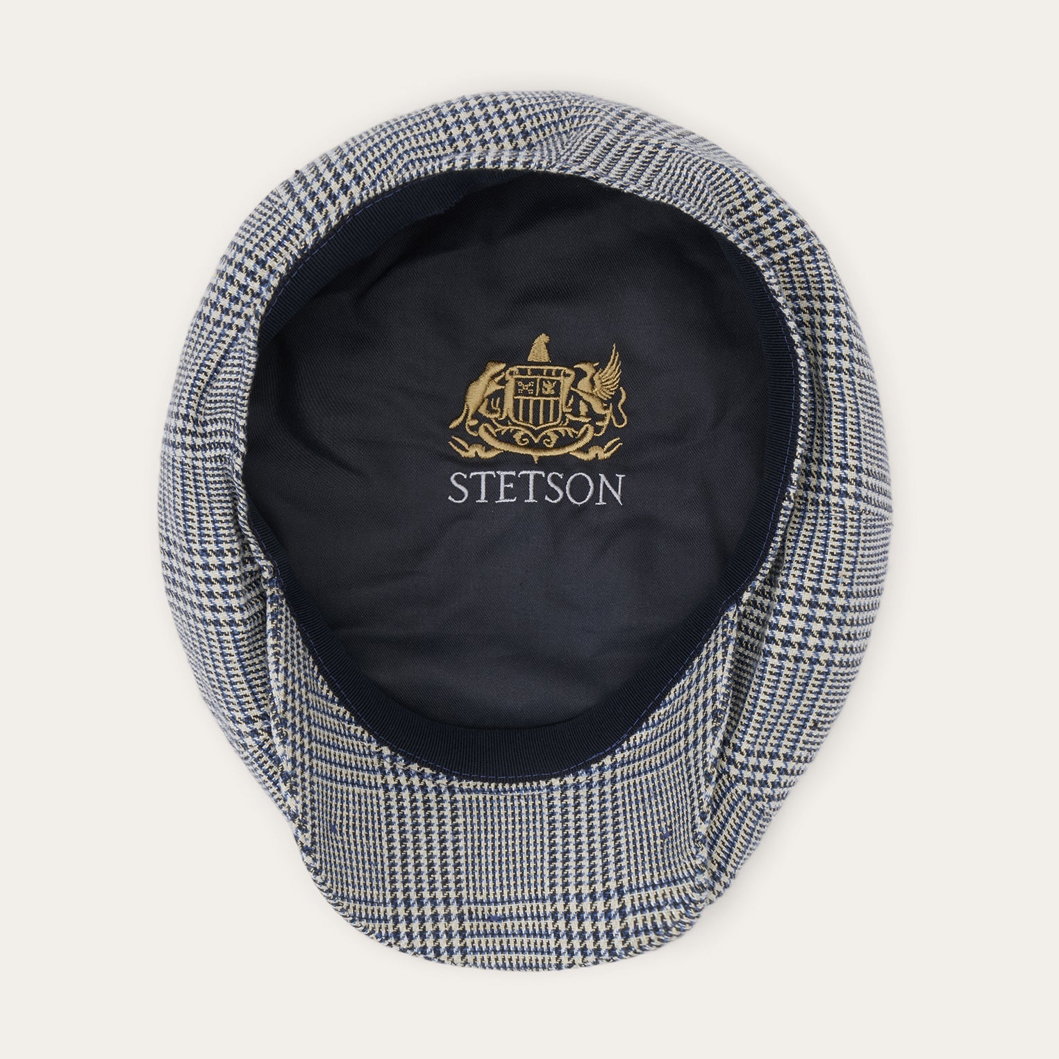Stetson Glen Check Silk/Cotton 8-Panel Cap