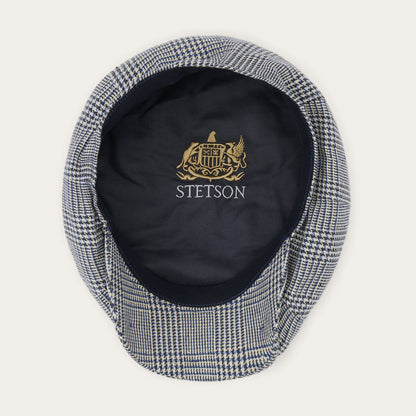 Stetson Glen Check Silk/Cotton 8-Panel Cap