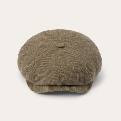 Stetson Glen Check Linen/Silk Hatteras Cap