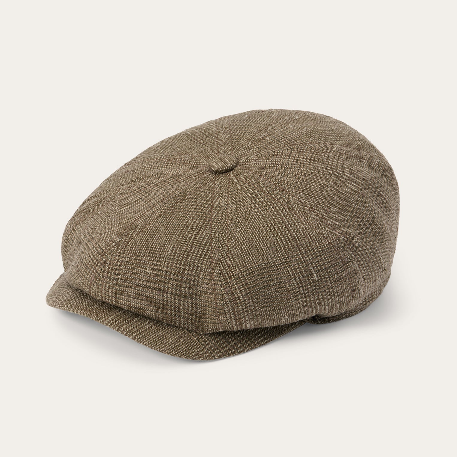 Stetson Glen Check Linen/Silk Hatteras Cap