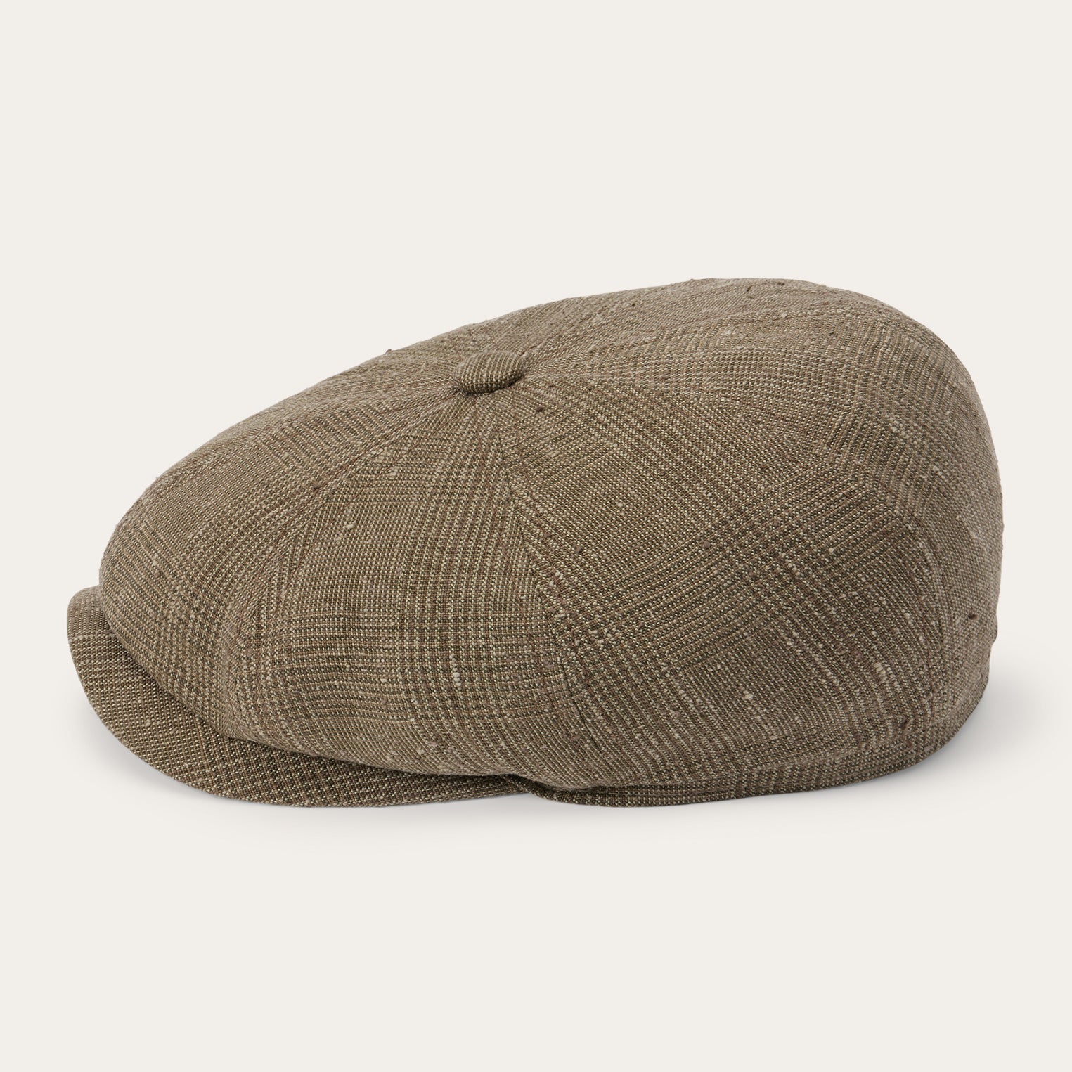 Stetson Glen Check Linen/Silk Hatteras Cap