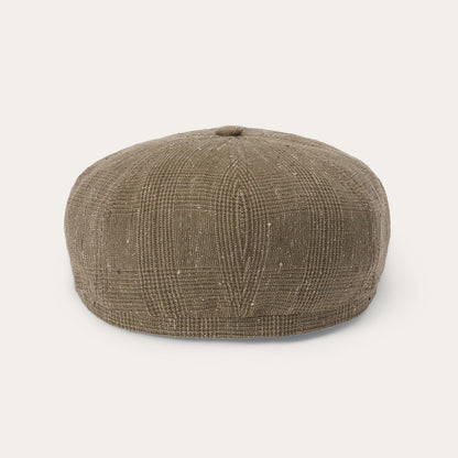 Stetson Glen Check Linen/Silk Hatteras Cap