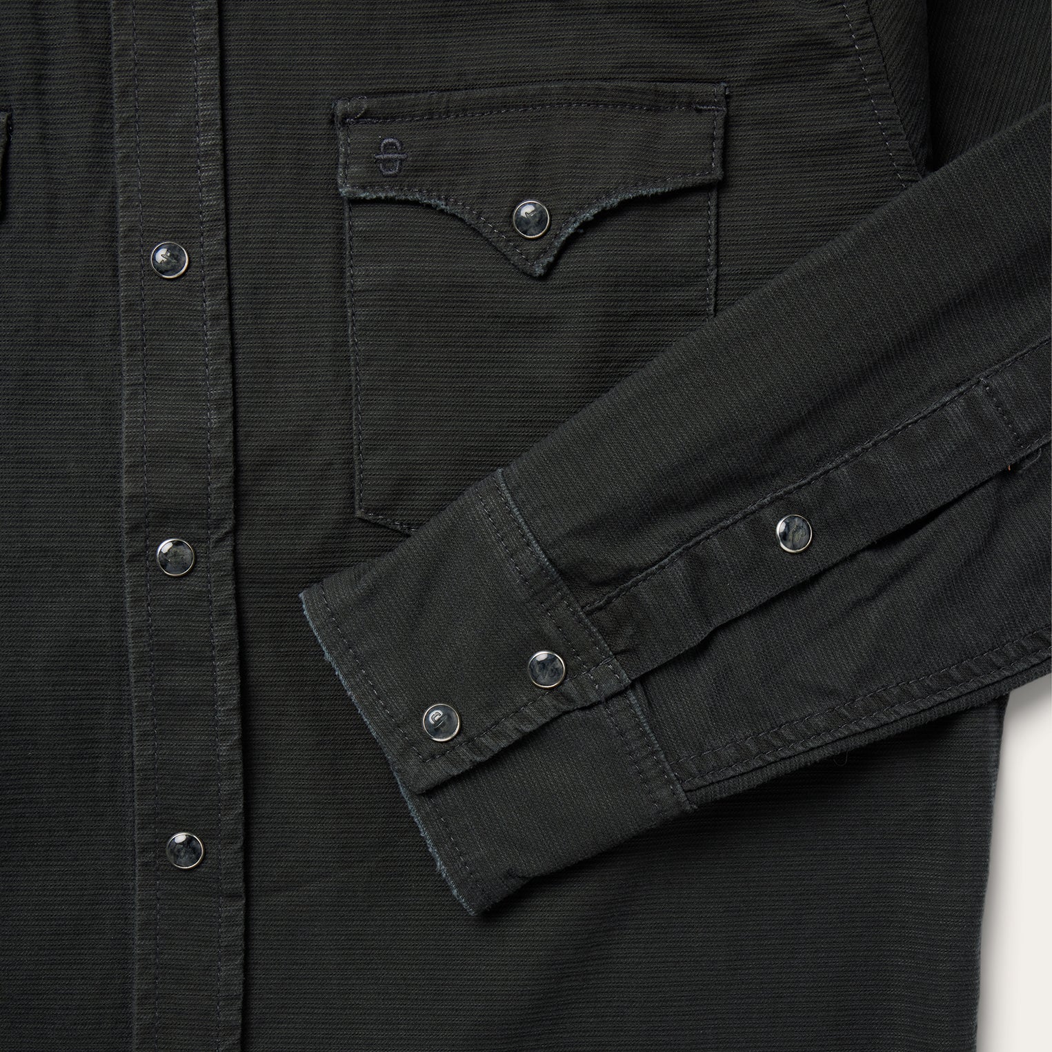 Stetson Charcoal Corded Denim Shirt