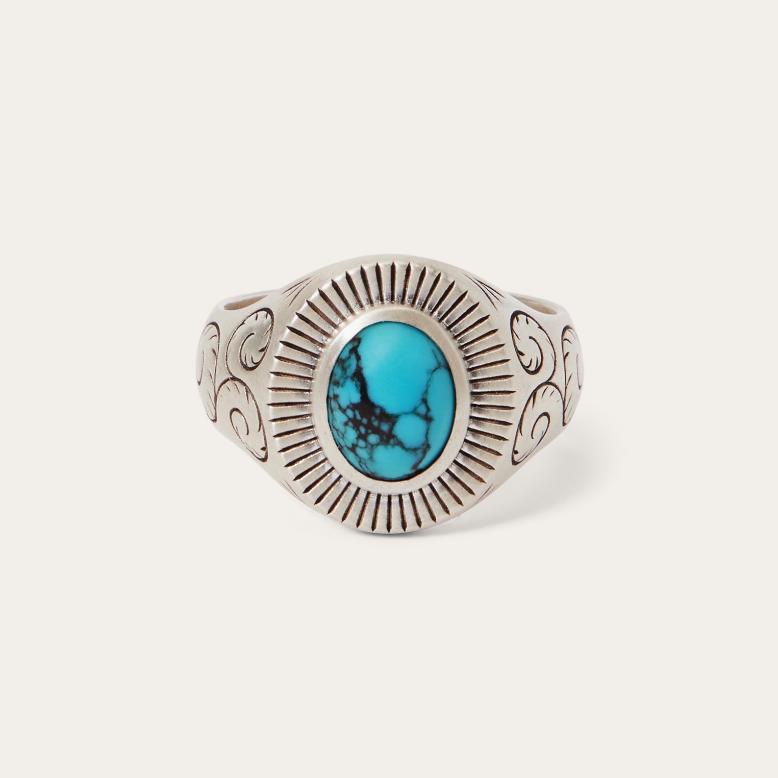 Stetson Filigree Ring with Turquoise