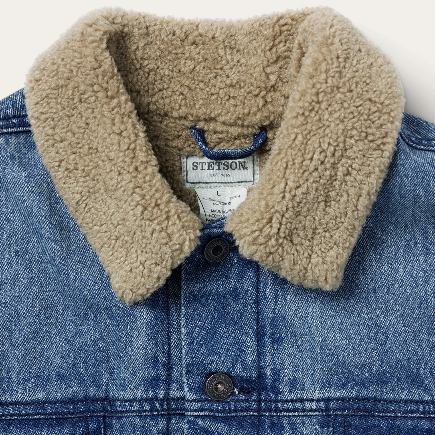 Stetson Denim Sherpa Jacket