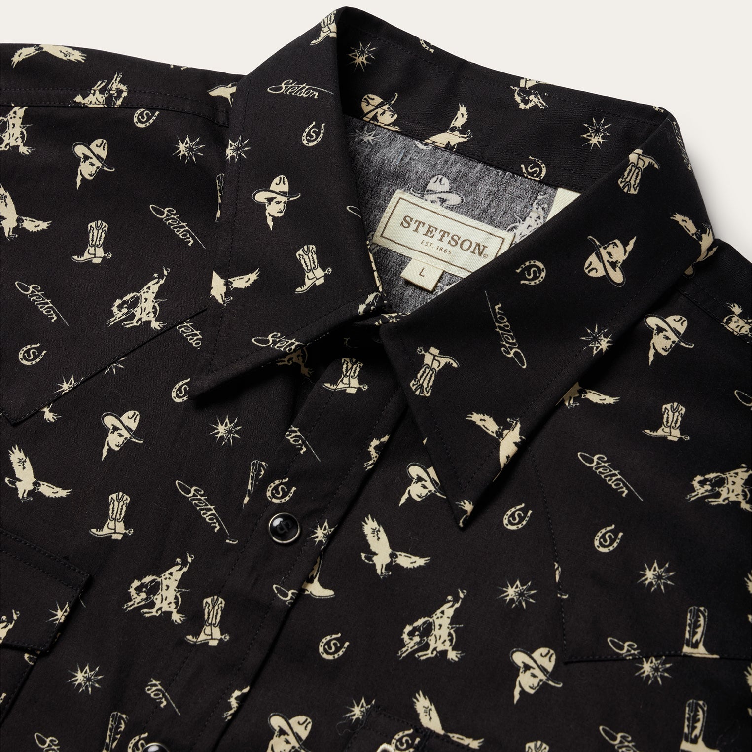 Stetson Conversation Print Western Shirt