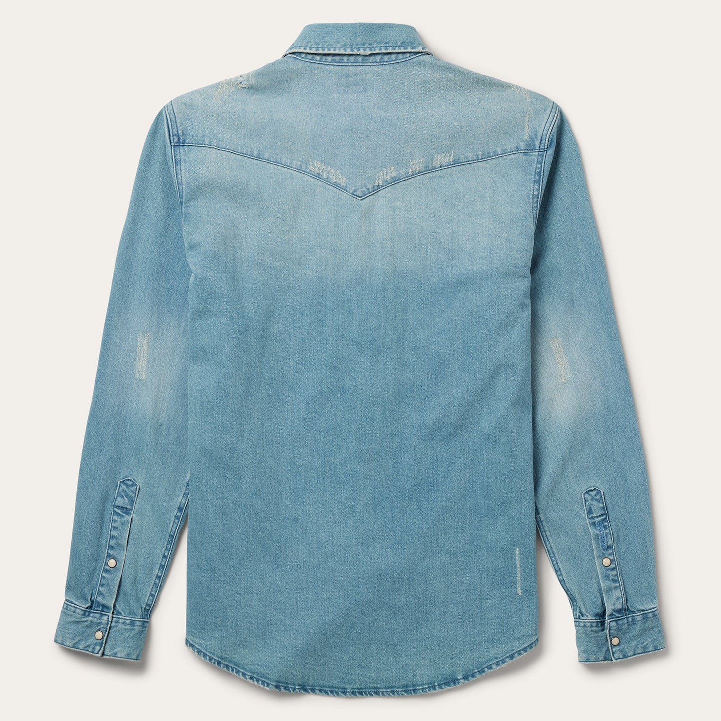 Stetson Distressed Denim Western Shirt