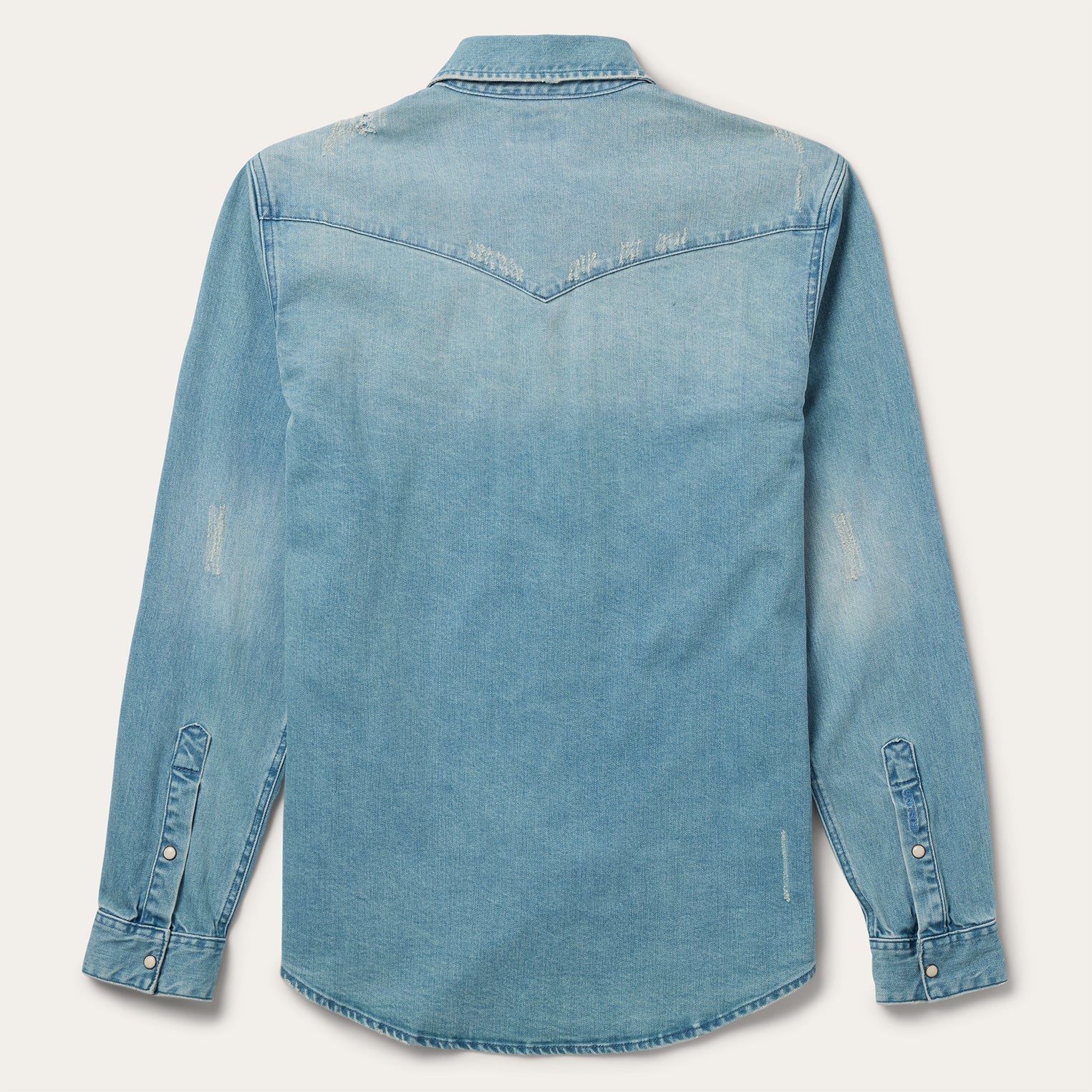 Stetson Distressed Denim Western Shirt