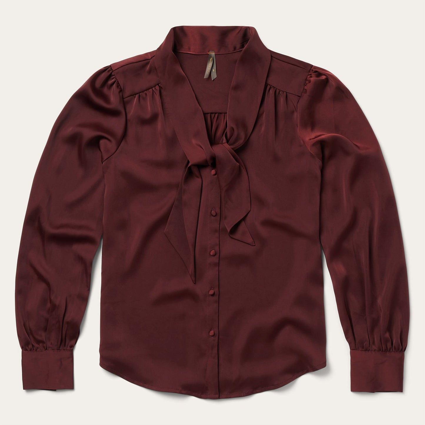 Stetson Wine Satin Blouse