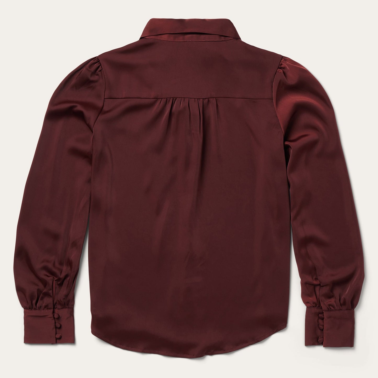 Stetson Wine Satin Blouse