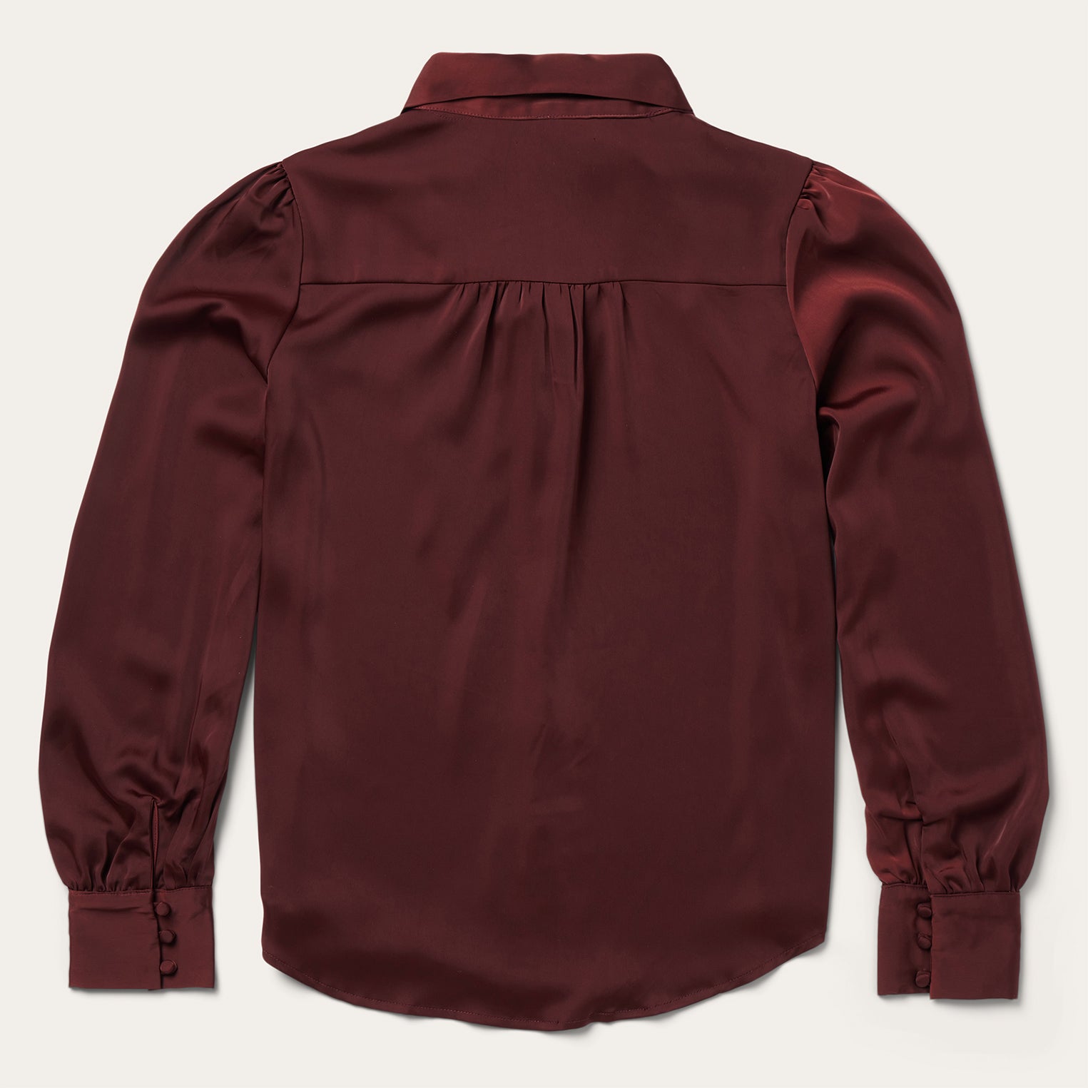 Stetson Wine Satin Blouse