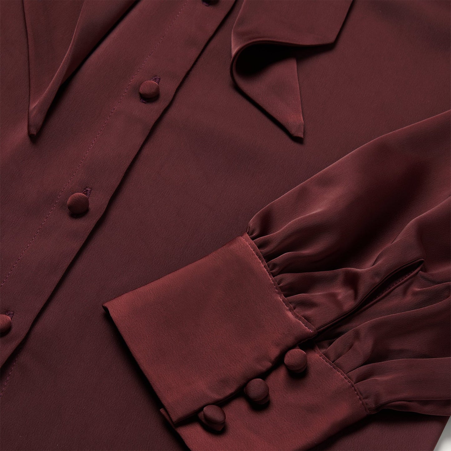 Stetson Wine Satin Blouse