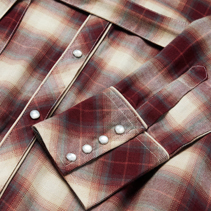 Stetson Black Cherry Plaid Shirt Dress