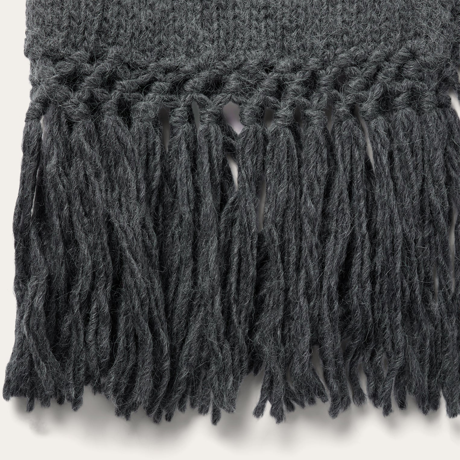 Stetson Charcoal Fringed Cardigan