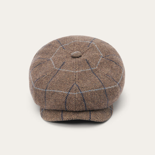 Stetson Wool Herringbone Hatteras Cap