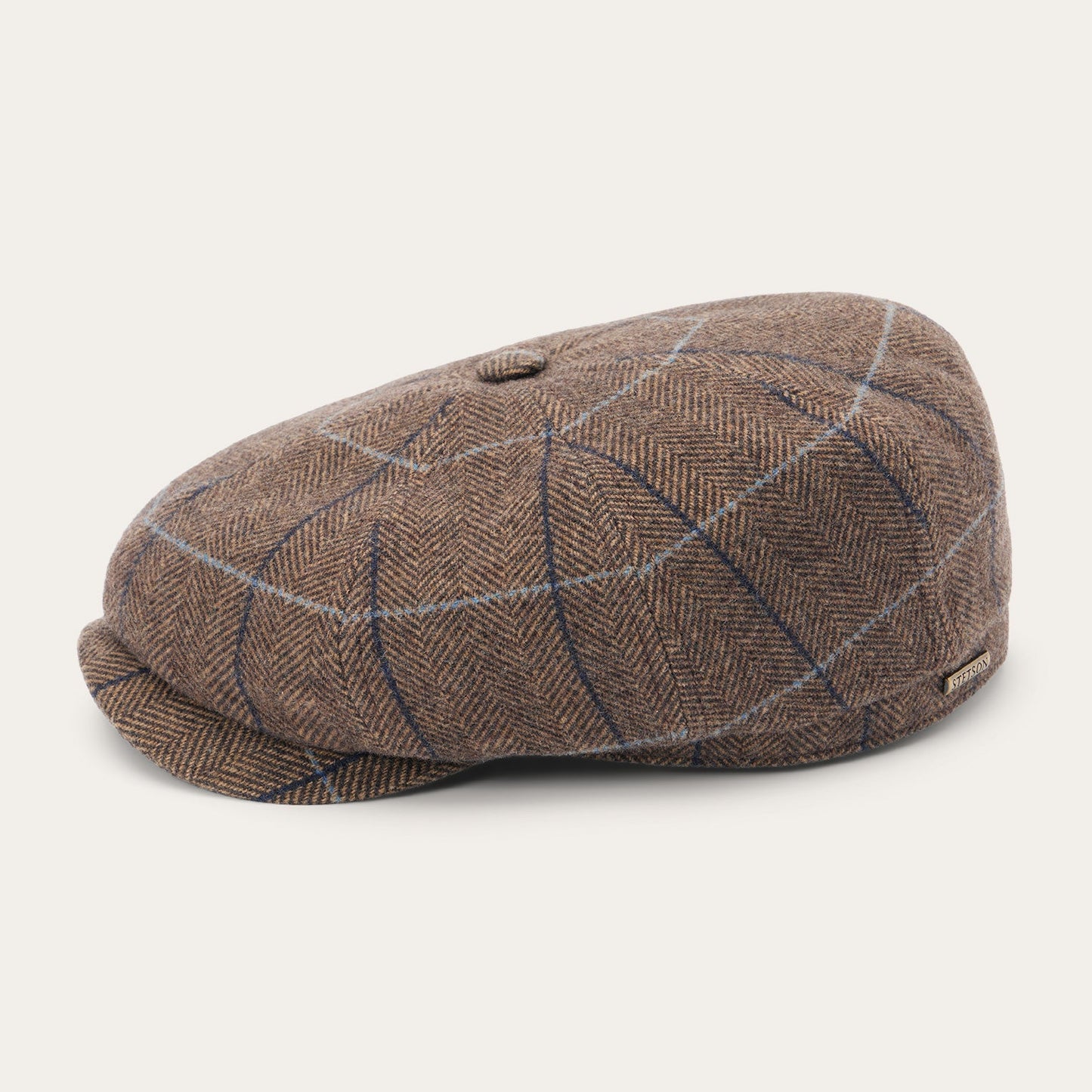 Stetson Wool Herringbone Hatteras Cap