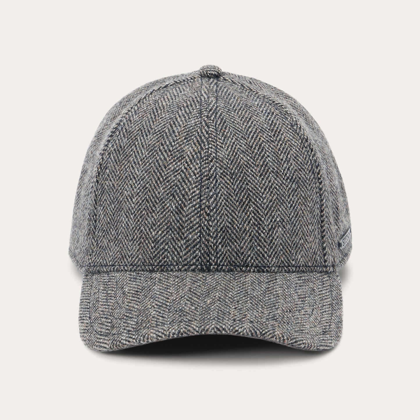 Stetson Wool Herringbone Baseball Cap
