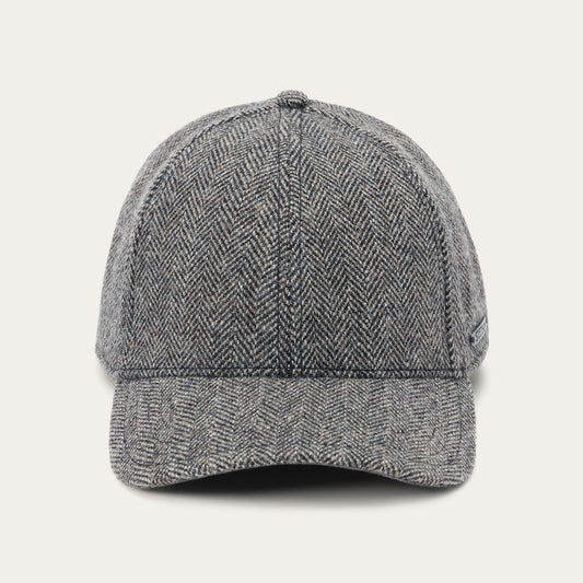 Stetson Wool Herringbone Baseball Cap