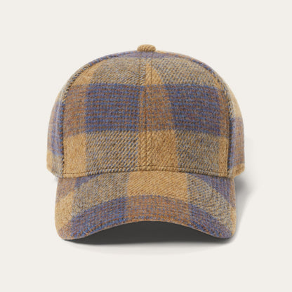 Stetson Wool Check Baseball Cap