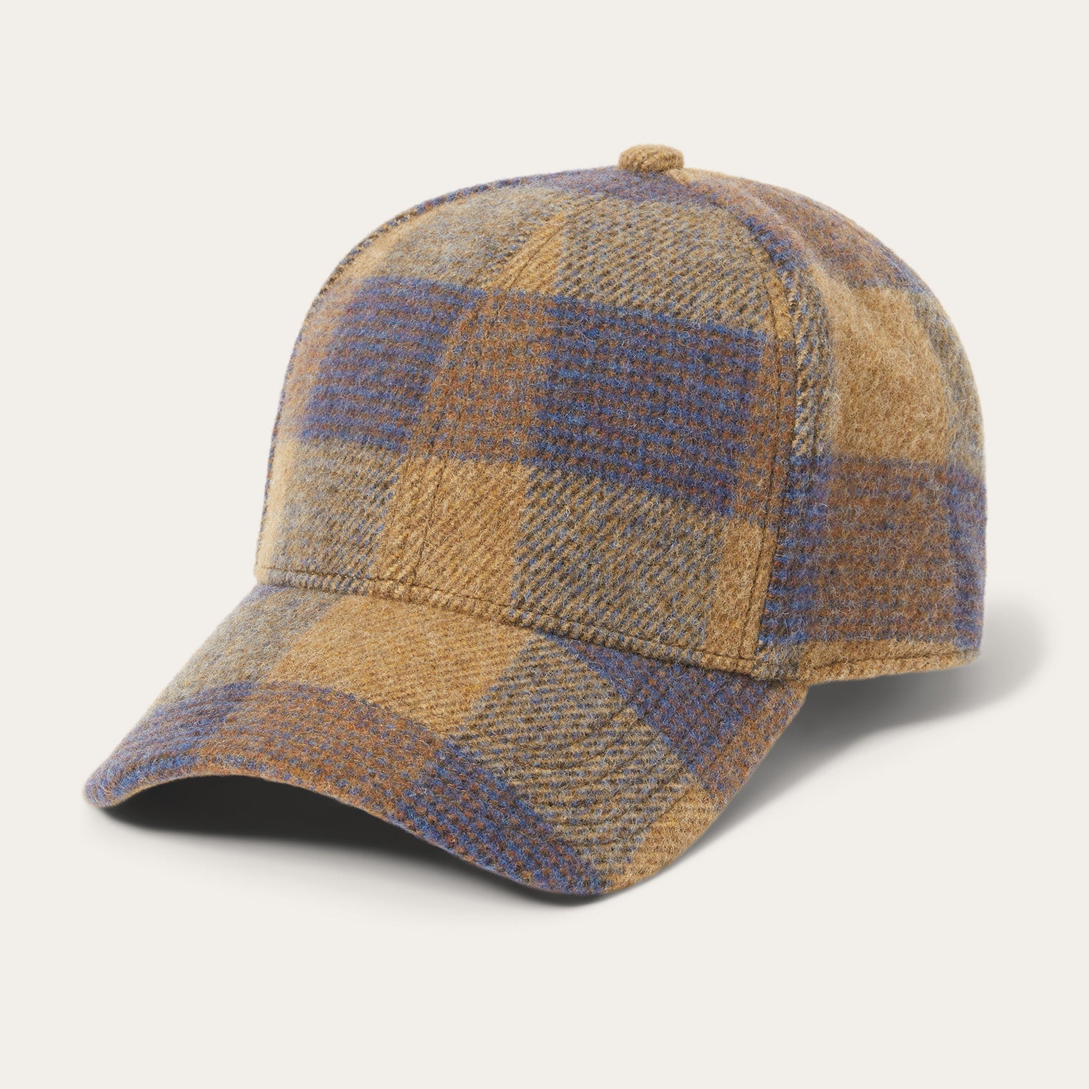 Stetson Wool Check Baseball Cap